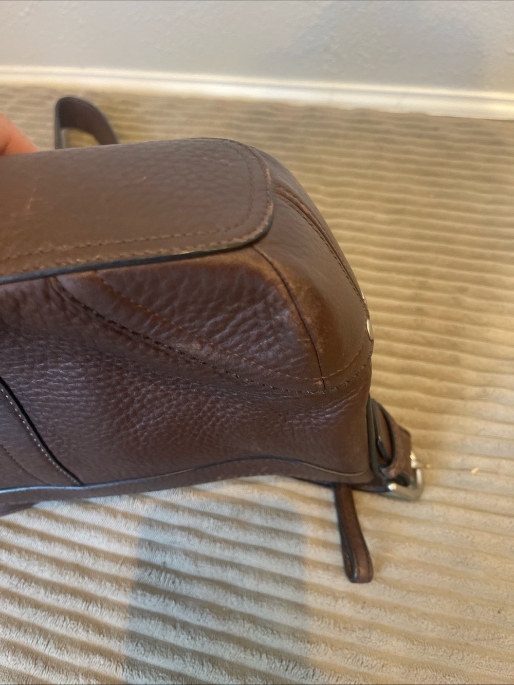 Coach Brown Leather Shoulder Bag - Picture 5 of 11